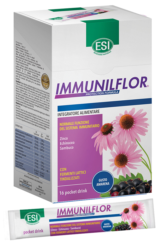 ESI IMMUNILFLOR POCKET DRINK 16 POCKET DRINK - Farmacia Artemisia di Montecuollo Dott. Angelo snc