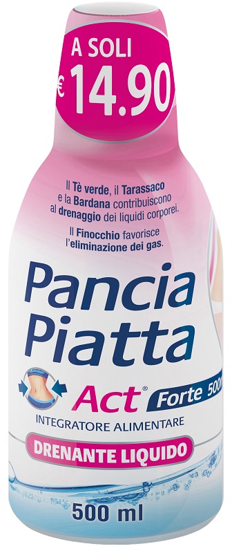 PANCIA PIATTA ACT FORTE DRENANTE LIQUIDO 500 ML - Farmacia Artemisia di Montecuollo Dott. Angelo snc