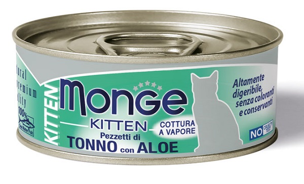 MONGE NATURAL QUALITY GATTO MONGE JELLY PEZZETTI TONNO BONITO/ALOE KITTEN 80 G - Farmacia Artemisia di Montecuollo Dott. Angelo snc
