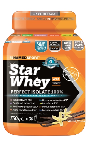 STAR WHEY ISOLATE VANILLA 750 G - Farmacia Artemisia di Montecuollo Dott. Angelo snc