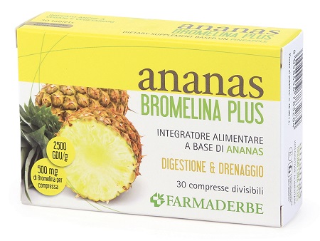 ANANAS BROMELINA PLUS 30 COMPRESSE - Farmacia Artemisia di Montecuollo Dott. Angelo snc