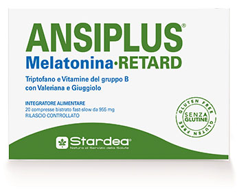 ANSIPLUS RETARD MELATONINA 20 COMPRESSE BISTRATO FAST SLOW 955 MG - Farmacia Artemisia di Montecuollo Dott. Angelo snc