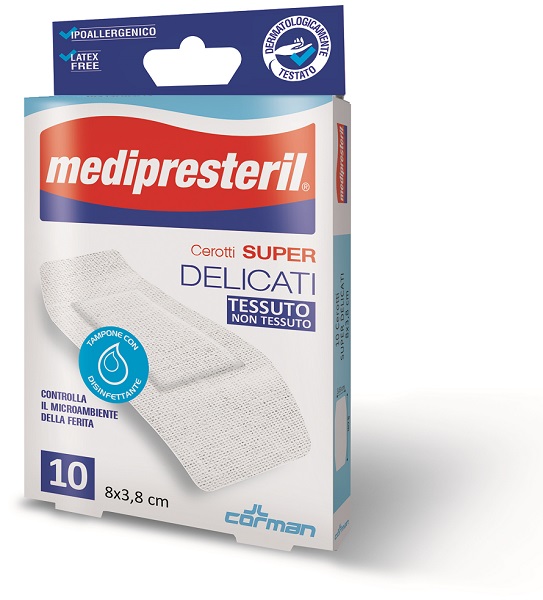 MEDIPRESTERIL CEROTTI DELICATI SUPER 8 X 3,8 10 PEZZI - Farmacia Artemisia di Montecuollo Dott. Angelo snc