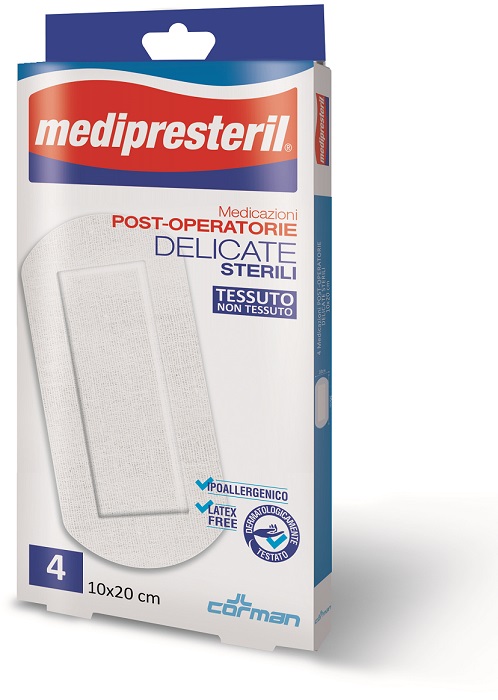 MEDICAZIONE POST OPERATORIA MEDIPRESTERIL DELICATA TNT 10X20CM 5 PEZZI - Farmacia Artemisia di Montecuollo Dott. Angelo snc