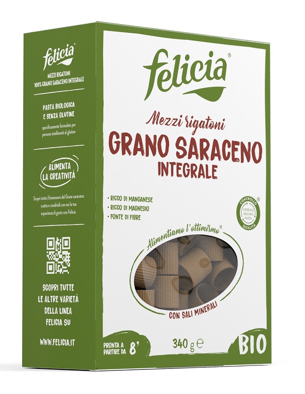 FELICIA BIO SARACENO MEZZI RIGATONI 340 G - Farmacia Artemisia di Montecuollo Dott. Angelo snc