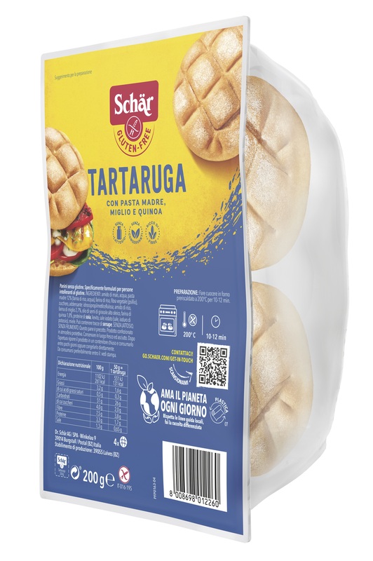 SCHAR TARTARUGA PANE SENZA LATTOSIO 200 G - Farmacia Artemisia di Montecuollo Dott. Angelo snc