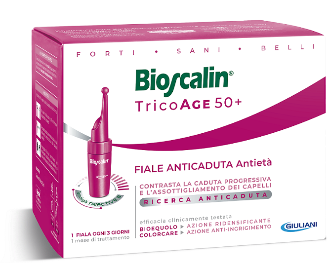 BIOSCALIN TRICOAGE ANTICADUTA ANTIETA' 10 FIALE 3,5 ML - Farmacia Artemisia di Montecuollo Dott. Angelo snc