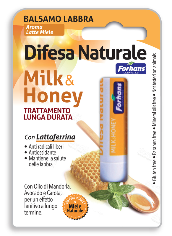 FORHANS BALSAMO LABBRA DIFESA NATURALE MILK&HONEY - Farmacia Artemisia di Montecuollo Dott. Angelo snc
