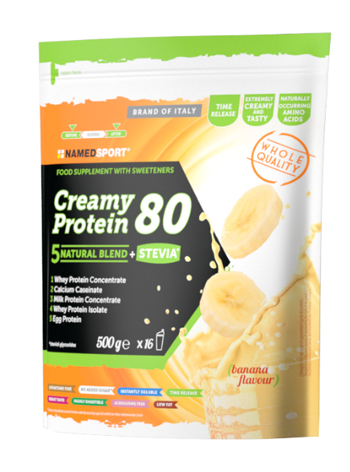 CREAMY PROTEIN 80 BANANA 500 G - Farmacia Artemisia di Montecuollo Dott. Angelo snc