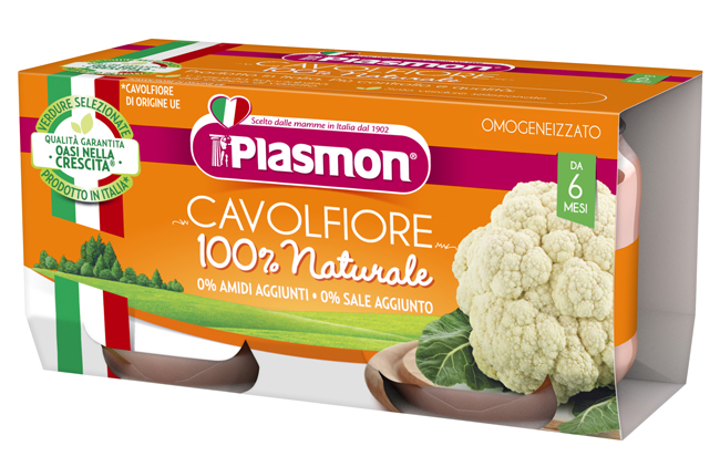 PLASMON OMOGENEIZZATO CAVOLFIORE 2 X 80 G - Farmacia Artemisia di Montecuollo Dott. Angelo snc