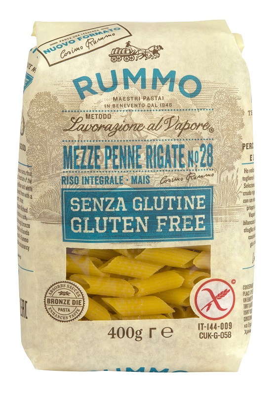 RUMMO MEZZE PENNE RIGATE N28 RISO INTEGRALE E MAIS 400 G - Farmacia Artemisia di Montecuollo Dott. Angelo snc