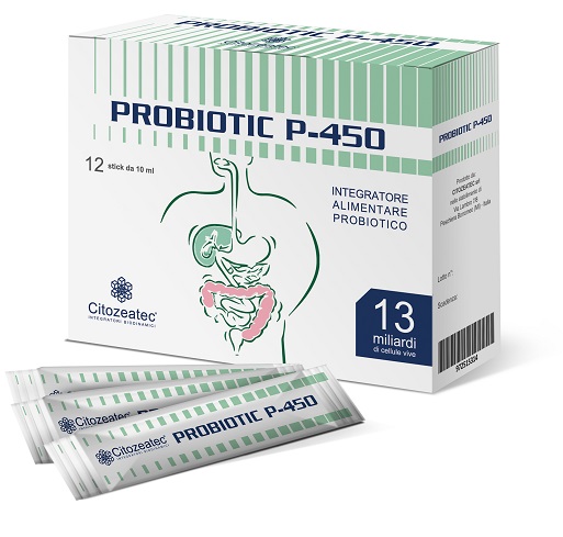 PROBIOTIC P-450 12 STICK MONODOSE 10 ML - Farmacia Artemisia di Montecuollo Dott. Angelo snc