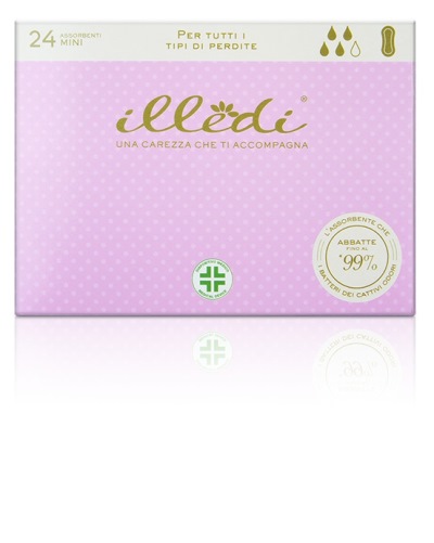 ILLEDI ASSORBENTI MINI IN TESSUTO NON TESSUTO PER INCONTINENZA 230 MM 24 PEZZI - Farmacia Artemisia di Montecuollo Dott. Angelo snc