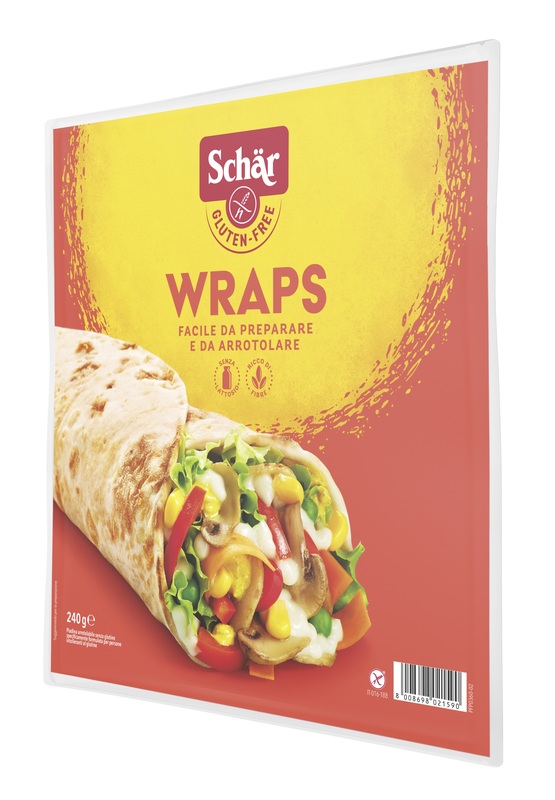 SCHAR WRAPS PIADINA ARROTOLABILE SENZA LATTOSIO 240 G - Farmacia Artemisia di Montecuollo Dott. Angelo snc