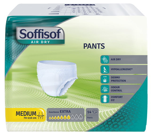 PANNOLONE MUTANDINA PULL UP SOFFISOF AIR DRY EXTRA M 14 PEZZI - Farmacia Artemisia di Montecuollo Dott. Angelo snc