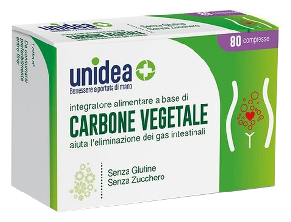 UNIDEA CARBONE VEGETALE 80 COMPRESSE - Farmacia Artemisia di Montecuollo Dott. Angelo snc