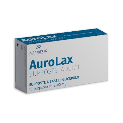 SUPPOSTE AUROLAX GLICEROLO 2500 MG 18 SUPPOSTE - Farmacia Artemisia di Montecuollo Dott. Angelo snc
