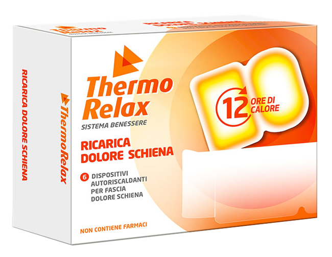THERMORELAX RICARICA PER FASCIA DOLORE LOMBARE 6 DISPOSITIVI AUTORISCALDANTI - Farmacia Artemisia di Montecuollo Dott. Angelo snc