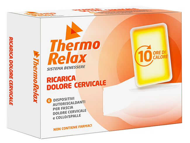 THERMORELAX RICARICA PER FASCIA DOLORE CERVICALE 6 DISPOSITIVI AUTORISCALDANTI - Farmacia Artemisia di Montecuollo Dott. Angelo snc
