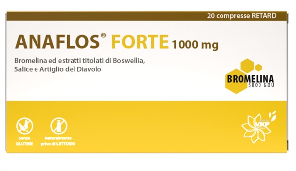 ANAFLOS FORTE 20 COMPRESSE 1000 MG SENZA GLUTINE NATURALMENTE PRIVO DI LATTOSIO - Farmacia Artemisia di Montecuollo Dott. Angelo snc