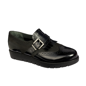 VIVIENNE NUBUCK+LEATHER WOMENS BLACK 39 MEMORY CUSHION MATERIALE TOMAIA NUBUCK+PELLE FODERA TOMAIA PELLE+TESSUTO SOTTOPIEDE PELLE SUOLA TPR CALZATA F 1 PAIO AW17 - Farmacia Artemisia di Montecuollo Dott. Angelo snc