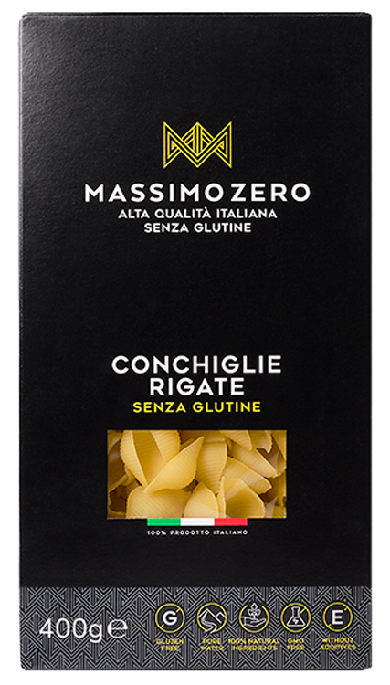 MASSIMO ZERO CONCHIGLIE RIGATE 400 G - Farmacia Artemisia di Montecuollo Dott. Angelo snc