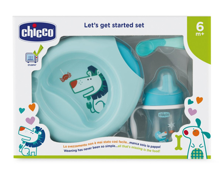 CHICCO SET PAPPA 6 MESI+ AZZURRO - Farmacia Artemisia di Montecuollo Dott. Angelo snc