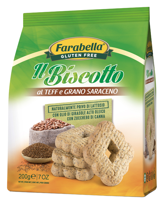 FARABELLA IL BISCOTTO AL TEFF E GRANO SARACENO 200 G - Farmacia Artemisia di Montecuollo Dott. Angelo snc