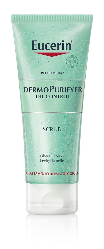 EUCERIN PELLE IMPURA DERMOPURIFYER OIL CONTROL SCRUB 100 ML - Farmacia Artemisia di Montecuollo Dott. Angelo snc