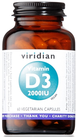 VIRIDIAN VITAMIN D3 2000IU 60CPS - Farmacia Artemisia di Montecuollo Dott. Angelo snc