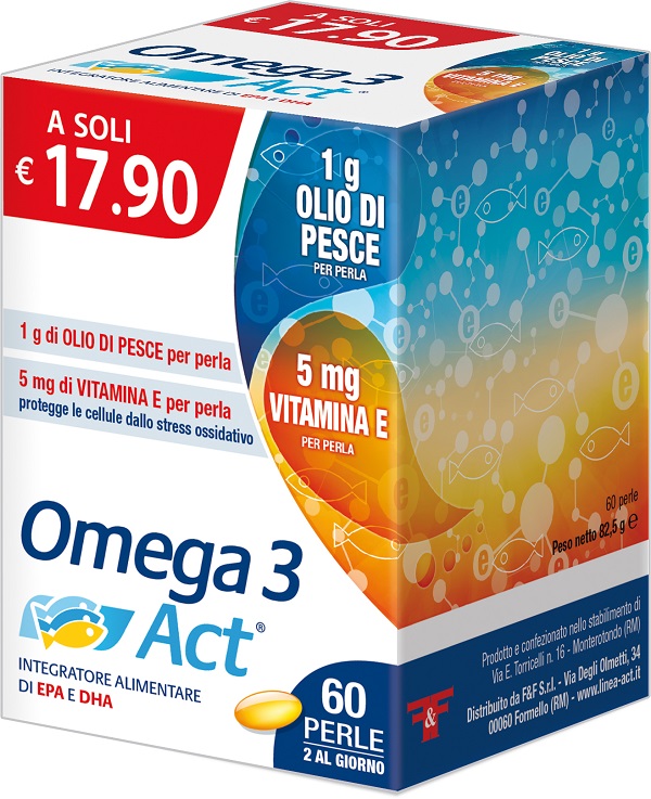 OMEGA 3 ACT 1G 60 PERLE - Farmacia Artemisia di Montecuollo Dott. Angelo snc