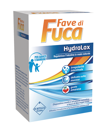 FAVE DI FUCA HYDRALAX 30 BUSTINE MONODOSE DA 5,07 G GUSTO AMARENA - Farmacia Artemisia di Montecuollo Dott. Angelo snc