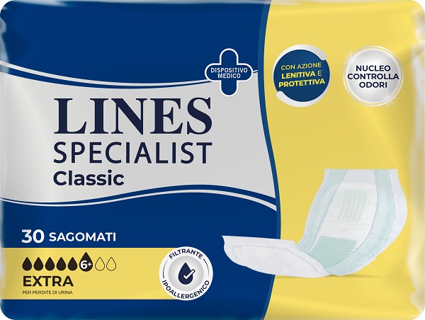 PANNOLONE LINES SPECIALIST CLASSIC SAGOMATO EXTRA 30 PEZZI - Farmacia Artemisia di Montecuollo Dott. Angelo snc