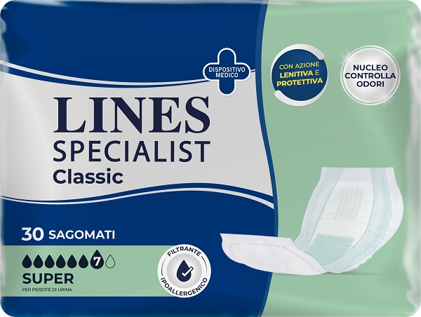 PANNOLONE LINES SPECIALIST CLASSIC SAGOMATO SUPER 30 PEZZI - Farmacia Artemisia di Montecuollo Dott. Angelo snc