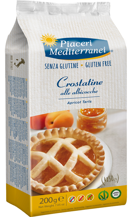 PIACERI MEDITERRANEI LE BONTA' DEL MATTINO CROSTATINE ALL'ALBICOCCA 4 X 50 G - Farmacia Artemisia di Montecuollo Dott. Angelo snc