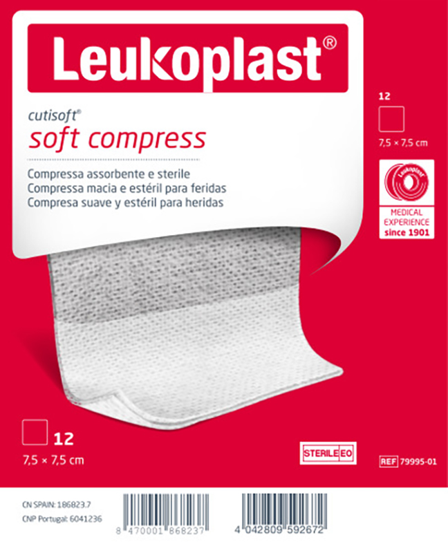 GARZA IDROFILA COMPRESSA CUTISOFT TESSUTO NON TESSUTO 7,5X7,5 CM 12 PEZZI - Farmacia Artemisia di Montecuollo Dott. Angelo snc