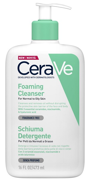 CERAVE SCHIUMA DETERGENTE VISO 473 ML - Farmacia Artemisia di Montecuollo Dott. Angelo snc