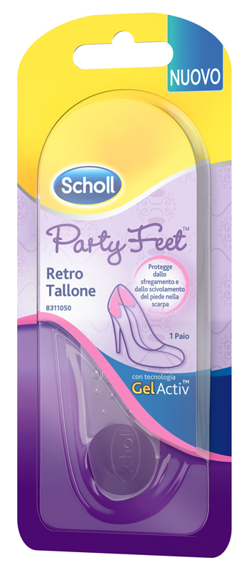 PLANTARE ORTOPEDICO PER RETRO TALLONE PARTY FEET SCHOLL GEL ACTIV 1 PAIO - Farmacia Artemisia di Montecuollo Dott. Angelo snc