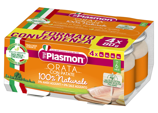 PLASMON ORATA CON PATATE 4 X 80 G - Farmacia Artemisia di Montecuollo Dott. Angelo snc
