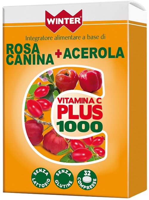 WINTER VITAMINA C PLUS 1000 ROSA CANINA + ACEROLA 32 COMPRESSE - Farmacia Artemisia di Montecuollo Dott. Angelo snc