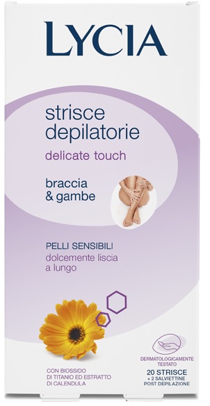 LYCIA 20 STRISCE BRACCIA/GAMBE PELLI DELICATE 12 PEZZI - Farmacia Artemisia di Montecuollo Dott. Angelo snc