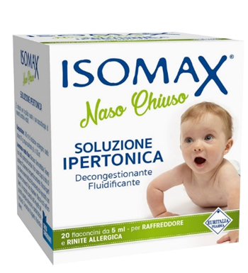 SOLUZIONE IPERTONICA ISOMAX NASO CHIUSO 20 FLACONCINI DA 5 ML - Farmacia Artemisia di Montecuollo Dott. Angelo snc
