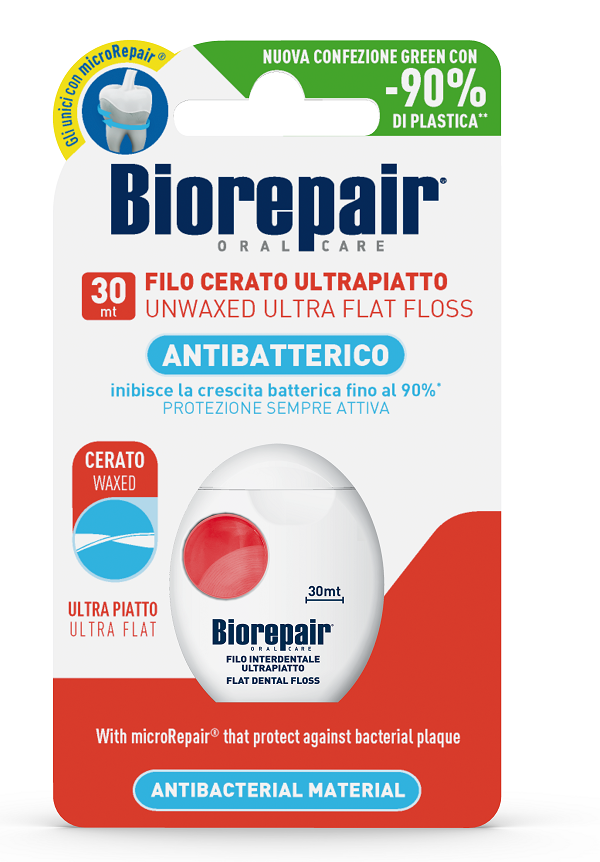 BIOREPAIR ORAL CARE ANTIBATTERICO FILO NON CERATO ULTRAPIATTO DENTI SENSIBILI 25+5 METRI - Farmacia Artemisia di Montecuollo Dott. Angelo snc