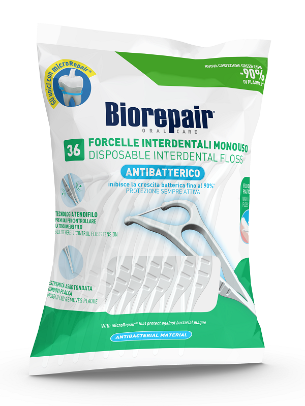 BIOREPAIR ORAL CARE ANTIBATTERICO FORCELLE INTERDENTALI MONOUSO 36 PEZZI - Farmacia Artemisia di Montecuollo Dott. Angelo snc