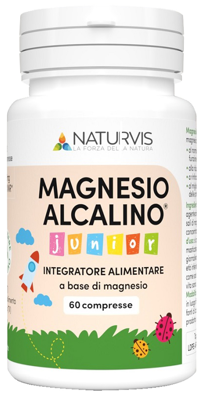 MAGNESIO ALCALINO JUNIOR 60 COMPRESSE - Farmacia Artemisia di Montecuollo Dott. Angelo snc