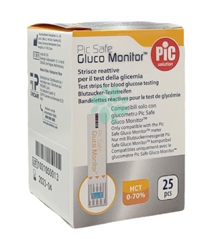 STRISCE MISURAZIONE GLICEMIA PIC GLUCO MONITOR 25 PEZZI - Farmacia Artemisia di Montecuollo Dott. Angelo snc