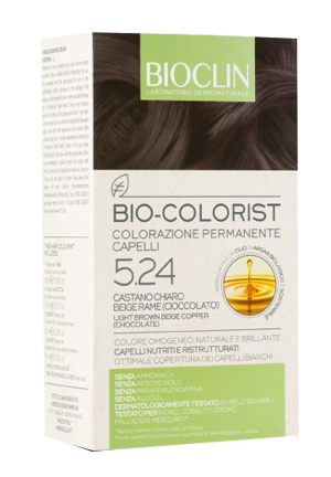 BIOCLIN BIO COLORIST 5,24 CASTANO CHIARO BEIGE RAME CIOCCOLATO - Farmacia Artemisia di Montecuollo Dott. Angelo snc