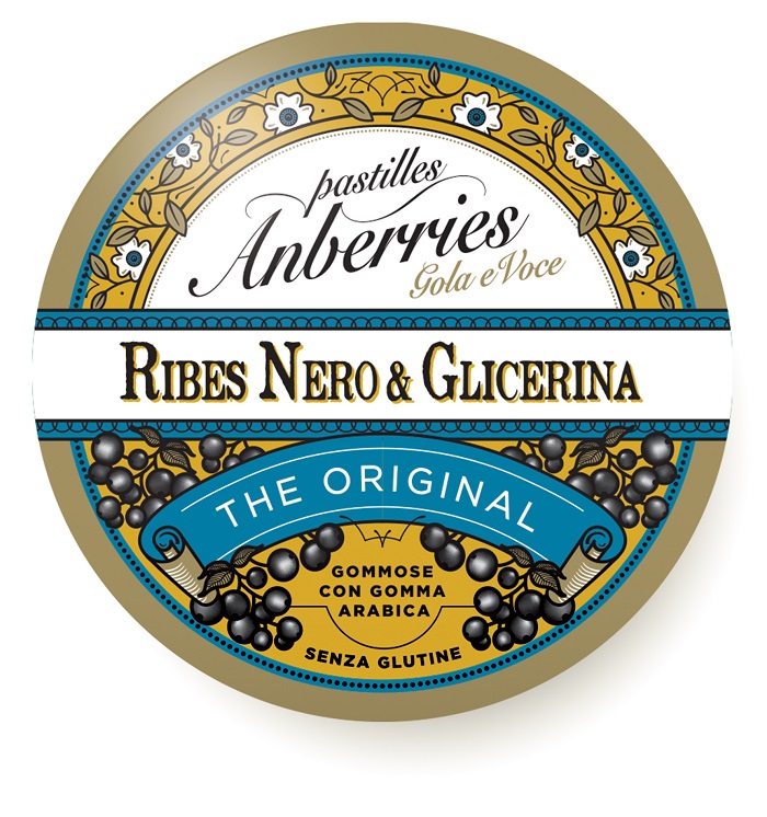 ANBERRIES CLASSICHE RIBES NERO & GLICERINA CARAMELLE 55 G - Farmacia Artemisia di Montecuollo Dott. Angelo snc