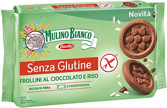 MULINO BIANCO SENZA GLUTINE FROLLINI AL CIOCCOLATO E RISO 6 MONOPORZIONI DA 41,66 G - Farmacia Artemisia di Montecuollo Dott. Angelo snc