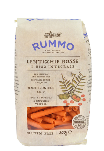 RUMMO MACCHERONCELLI N 7 LENTICCHIE ROSSE E RISO INTEGRALE 300 G - Farmacia Artemisia di Montecuollo Dott. Angelo snc